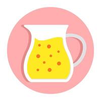 Modern design icon of juice jug vector