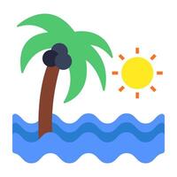 Trendy design icon of island vector