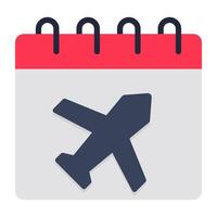 An icon design of flight schedule vector