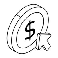 Premium design icon of pay per click vector