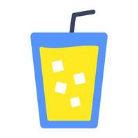 Fizzy drink icon, editable vector
