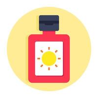 A creative design icon of sunblock vector
