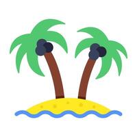 Trendy design icon of island vector