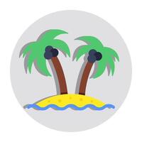 Trendy design icon of island vector