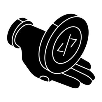 Premium design icon of coding vector