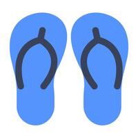 An icon design of flip flop vector