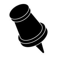 A beautiful design icon of pushpin vector