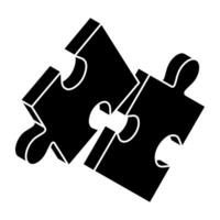 A beautiful design icon of jigsaw vector