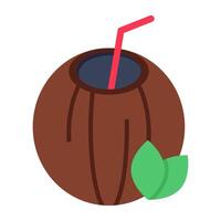 Modern design icon of coconut water vector