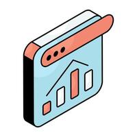 A beautiful design icon of web boxplot vector