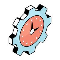 An icon design of time Setting vector
