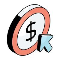 Premium design icon of pay per click vector