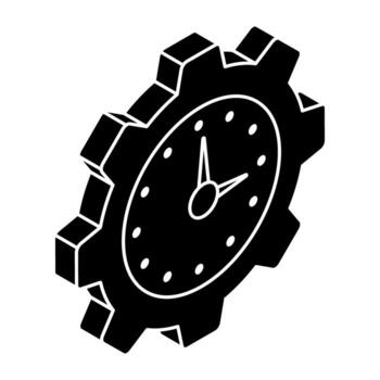 An icon design of time Setting vector