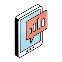Creative design icon of financial graph vector
