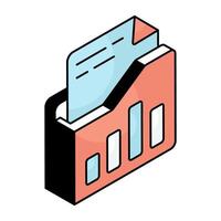 Premium design icon of business folder vector
