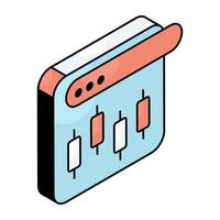 A beautiful design icon of web boxplot vector