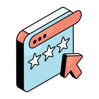 Perfect design icon of web rating vector