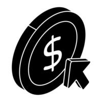 Premium design icon of pay per click vector
