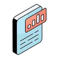 Creative design icon of financial graph vector