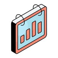 Creative design icon of financial graph vector