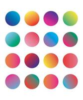 Circle gradient colors vector