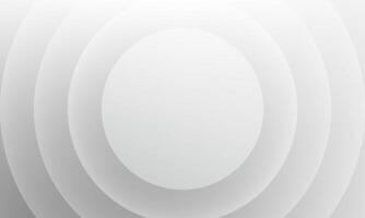 white 3d concentric circle pattern background vector