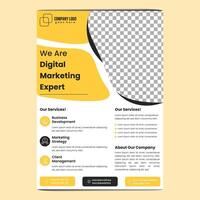 Company Flyer Design Templete vector