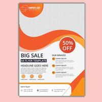 Flyer Design For Company vector