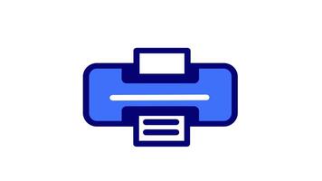 Looping animation of a printer finishing a long print queue showcases efficiency, making it ideal for productivity focused content video