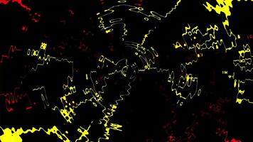 Abstract Art with Red and Yellow Lines video