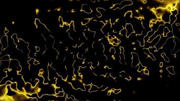 Abstract Golden Lines on a Black Background video