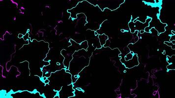 Abstract Neon Lines on Black Background video