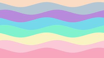 Gentle Rainbow Pastel Wave in Motion video