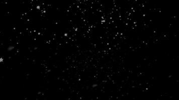 Animated heavy snowfall with swirling snowflakes, festive winter background with snowflake particles, ideal for Christmas and holiday-themed projects video