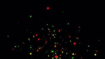 Confetti Colorful Animation On Alpha Channel video