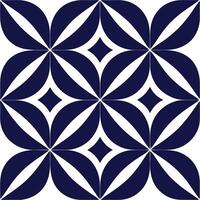 a blue and white geometric pattern vector