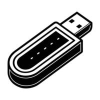 USB flash drive icon illustration design vector