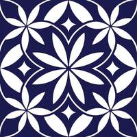 a blue and white flower design on a dark background vector