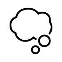 Thought isolated on background vector