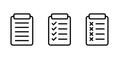 List icon. List item files line icon vector