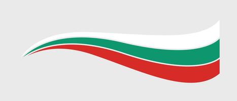 the flag of Bulgaria is shown on a white background vector