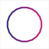 Round frame, round vector