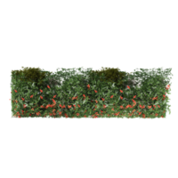 collection of Artificial Grass Wall with red flowers with realistic style from top view png