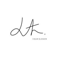 Lt Initial signature logo design vector