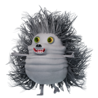 A hedgehog with a big smile on its face png