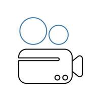 camera icons set. Set of editable stroke icons.Set of camera vector