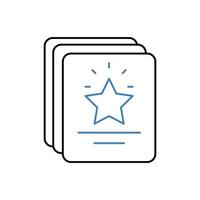 favorite concept line icon. Simple element illustration. favorite concept outline symbol design. vector
