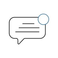 new message concept line icon. Simple element illustration. new message concept outline symbol design. vector