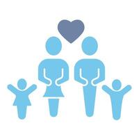 family concept line icon. Simple element illustration. family concept outline symbol design. vector