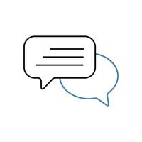 communication concept line icon. Simple element illustration. communication concept outline symbol design. vector